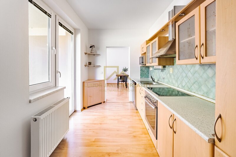 Prostorný byt 3+1 (celkem 95 m²) s terasou 17,5 m² a sklepem 8,5 m² – České Budějovice, u Malše