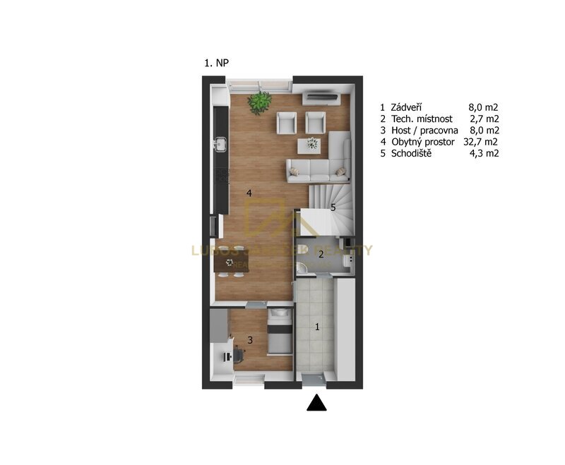 Prodej rodinného domu 4+kk, zahrada, terasa, parkovací místo, Hůry