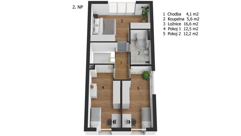 Prodej rodinného domu 4+kk, zahrada, terasa, parkovací místo, Hůry